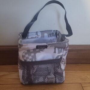Thirty-One Gray and White Mini Bag